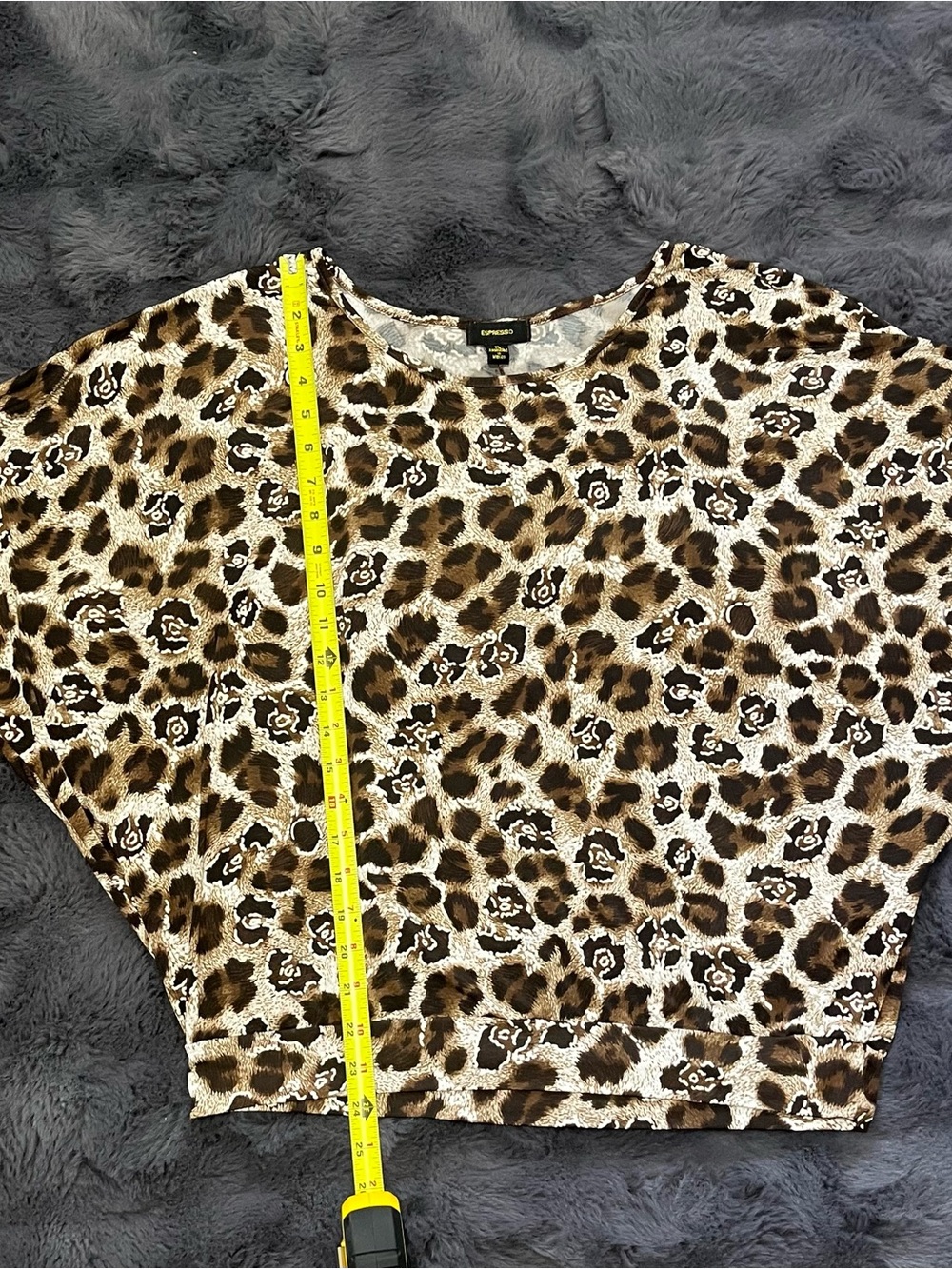 Espresso Women’s Polyester Blouse Animal Print Tunic Top Size XL - Picture 9 of 11